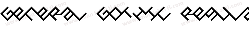 General Gothic Regular字体转换